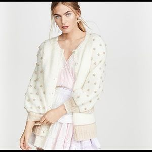 LoveShackFancy Nuri Boyfriend Cardigan APLDR. NWT!! Never worn!!!